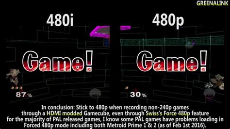 HDMI modified Gamecube: Why recording 480i source is bad! - YouTube