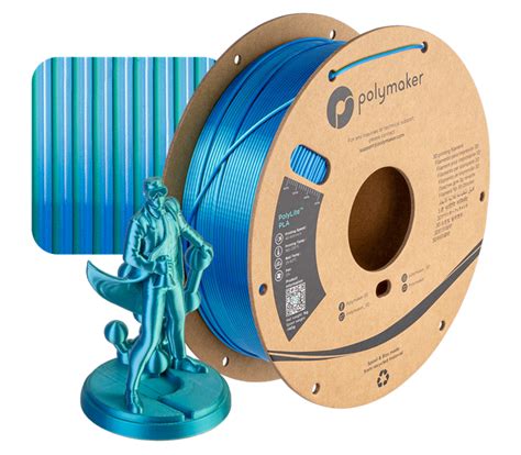 3D Printing Solutions > 3D Printer Store > PolyLite PLA Silk Blue Green Filament 1kg