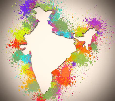 India Map Painting