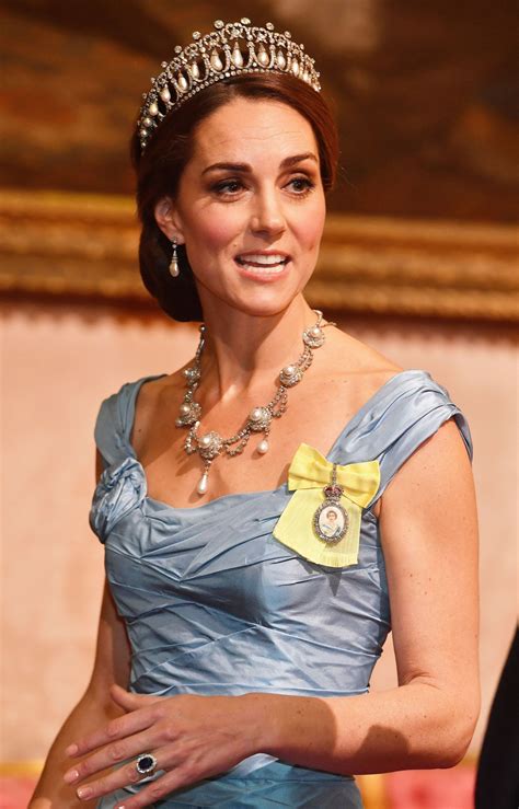 Kate Middleton Wears a Diamond & Pearl Necklace from Queen Alexandra ...