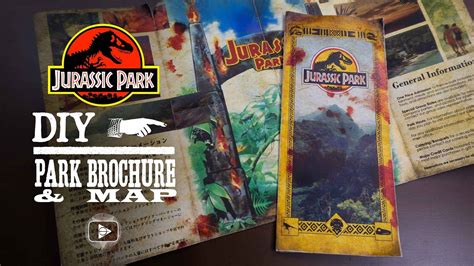 Jurassic Park Brochure and Map DIY - YouTube