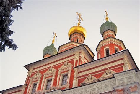 Novodevichy Convent in Moscow. Old Orthodox Church. Stock Photo - Image ...