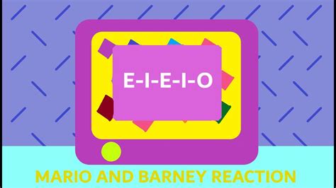 Barney & Friends: E-I-E-I-O (Season 4, Episode 20) [Mario and Barney Reaction] - YouTube