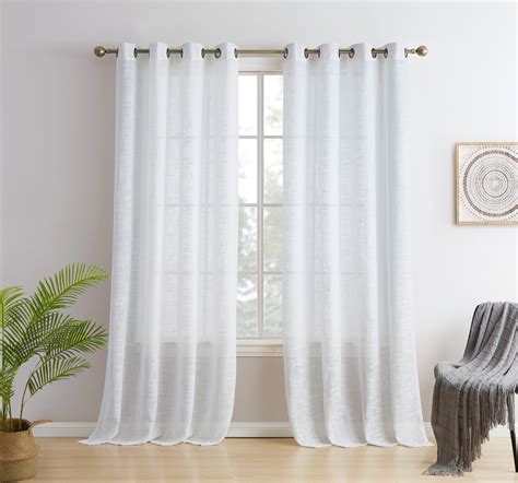 Eider & Ivory™ Hallmark Linen Semi-Sheer Curtain Pair & Reviews | Wayfair