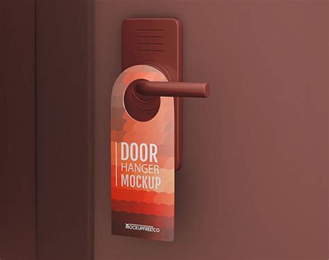 Free Door Hanger Mockup Set | Mockuptree