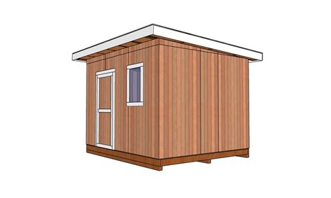 10x12 Flat Roof Shed Plans