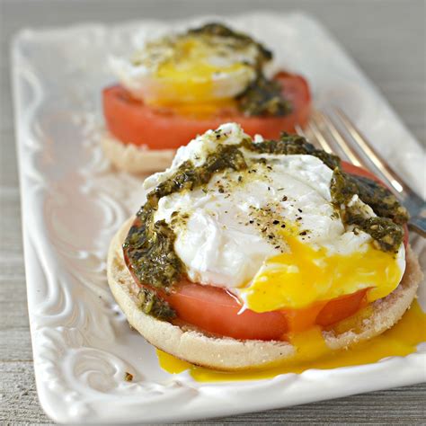 Poached Eggs Caprese #AllrecipesAllstars #MyAllrecipes #Brunchworthy | Diet breakfast recipes ...