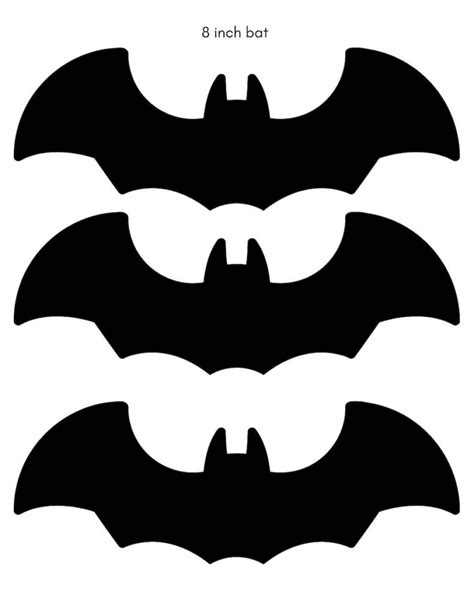 Printable Black Bats