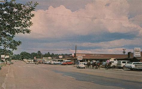 View of Downtown Pinetop, AZ Postcard