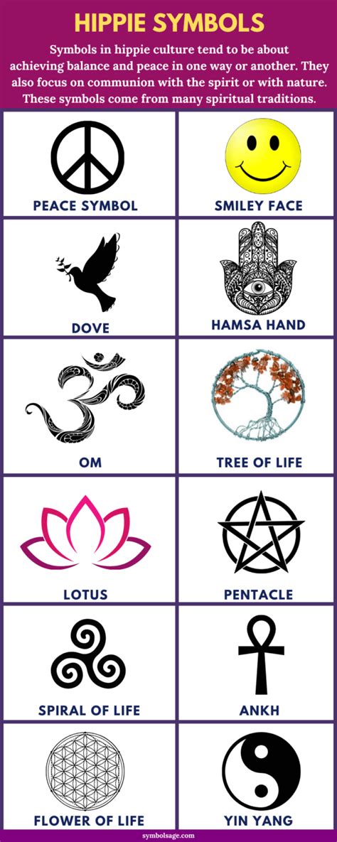 Hippie Symbols and What They Mean - Symbol Sage