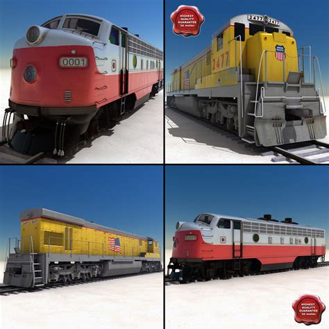 locomotives union pacific 3d model