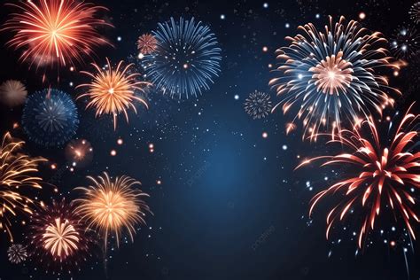 Abstract Background From New Year Colorful Fireworks, Colorful Fireworks, Happy New Year, New ...