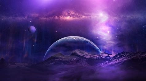 Mountains and Cosmo Planets Wallpaper, HD Nature 4K Wallpapers, Images ...