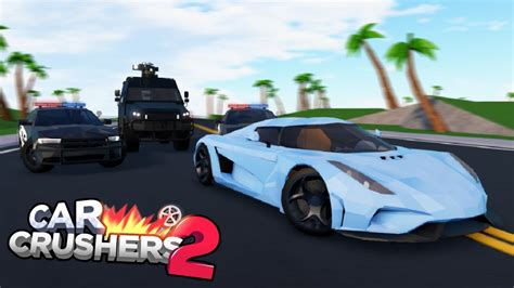 Car Crushers 2 Police Chase! Roblox - YouTube