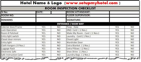 Housekeeping Checklist Sample | PDF Template