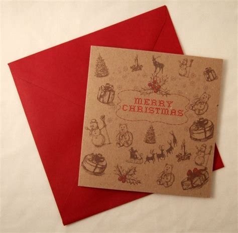 Vintage Style Christmas Cards 5pk, Handmade Xmas Cards | Xmas cards ...