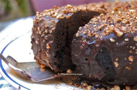 Luscious Dark Chocolate & Carob Pudding Cake with a Rich Chocolate ...