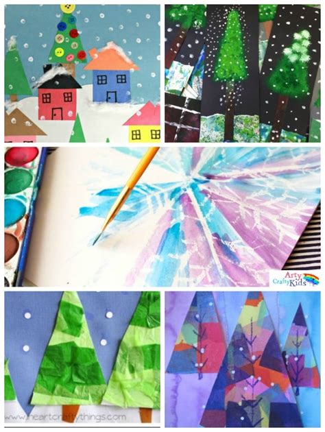 14 Wonderful Winter Art Projects for Kids - Arty Crafty Kids