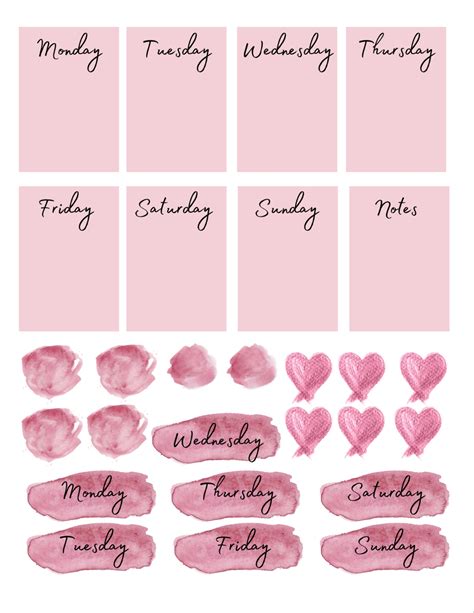 Printable Bullet Journal Stickers