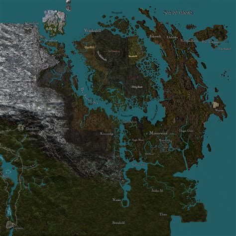 Tamriel Rebuilt Map