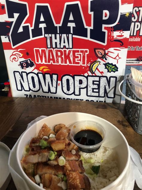 Zaap Thai Market – Crispy Pork Belly and Rice – The Nottingham Food Blog