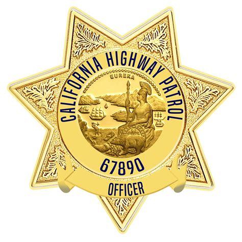 California Highway Patrol (OFFICER) Badge all Metal Sign with your badge number | North Bay Listings