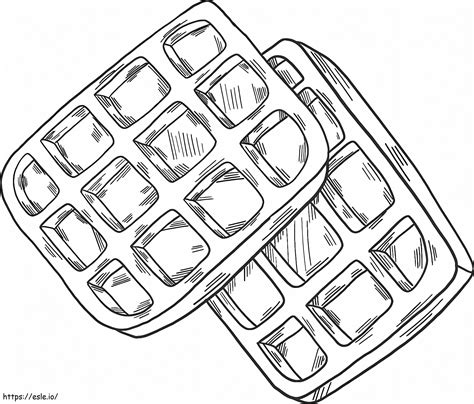 Waffles To Color coloring page
