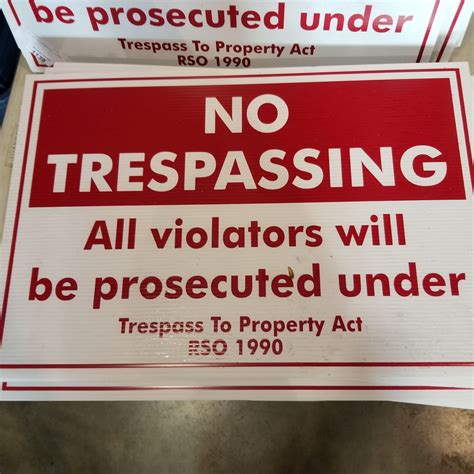 LOT OF NO TRESPASSING SIGNS