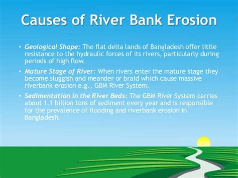 River bank erosion, its migration, causes