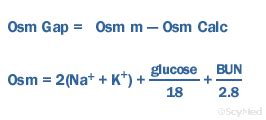 Osmolar Gap Equation Page :: MediCalculator ::: ScyMed