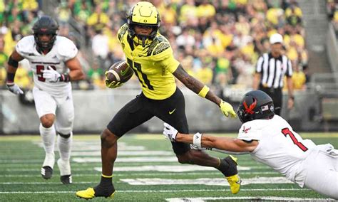 Oregon Football: Projecting the career numbers for WR Troy Franklin