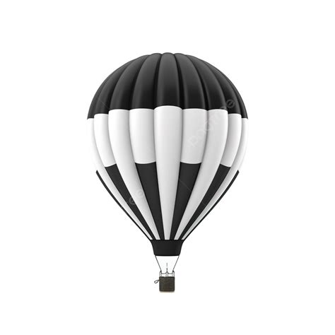 White Black 3d Helium Air Balloon, Balloon, Birthday, 3d PNG Transparent Image and Clipart for ...