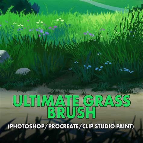 Ultimate Grass Brush (Photoshop/Procreate/Clip Studio Paint)