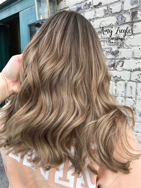 Beige neutral Blonde balayage highlight with long layered haircut by @askforamy | Beige blonde ...