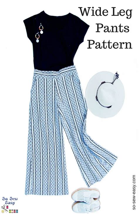 Wide Leg Pants Pattern - How To Elongate Your Figure | So Sew Easy | Wide leg pants pattern ...