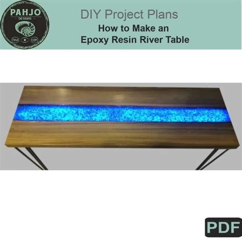 Epoxy Resin River Table DIY Plans - Pahjo Designs