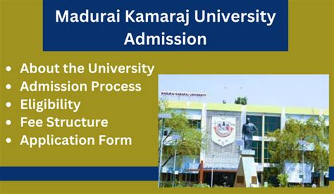 Madurai Kamaraj University Admission 2024-25 | MKU | Important Dates ...