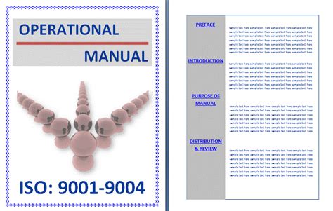 Operation Manual Templates | 10+ Free Word, Excel & PDF Formats, Samples, Examples, Designs