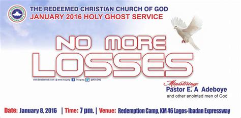 LIVE VIDEO: RCCG January 2016 Holy Ghost Service » Theme: No more ...