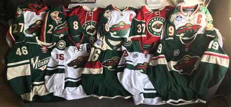 It’s Minnesota Wild day over at r/hockeyjerseys so I took a pic of our ...