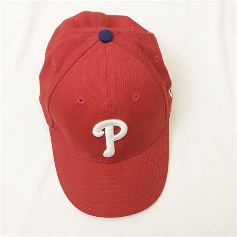 Philadelphia Phillies New Era Red Authentic Baseball Cap Hat one size #genuinemerchandise # ...