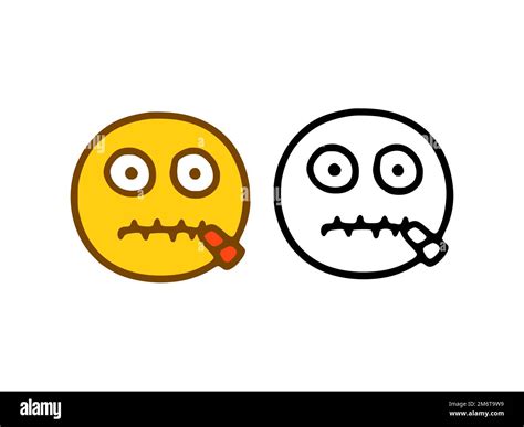 Mouth emoticon hi-res stock photography and images - Alamy