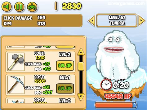 Clicker Monsters - Play Clicker Monsters Online on SilverGames