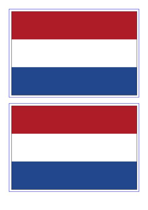 Holland printable flag | Templates at allbusinesstemplates.com