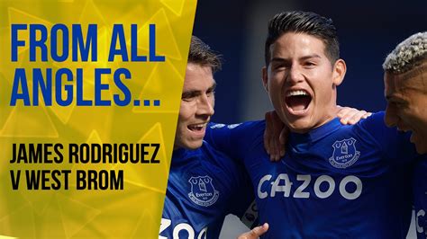 James Rodriguez's first Everton goal - from all angles! 🍿 | James ...