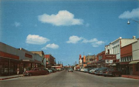 Main Street Kingsville, TX Postcard