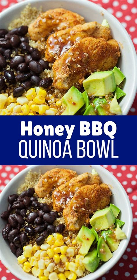 Honey BBQ Quinoa Bowl - My Perfect Storm | Recipe | Whole food recipes, Honey bbq, Best bbq recipes