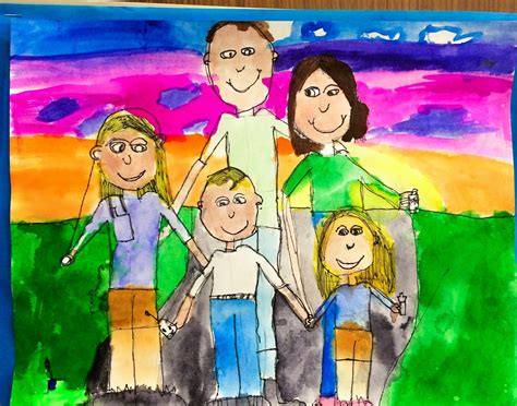 2nd Grade Family Portraits: Step by Step Lesson