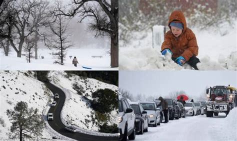 Rare winter blizzard wraps California in snow blanket; braces for more ...