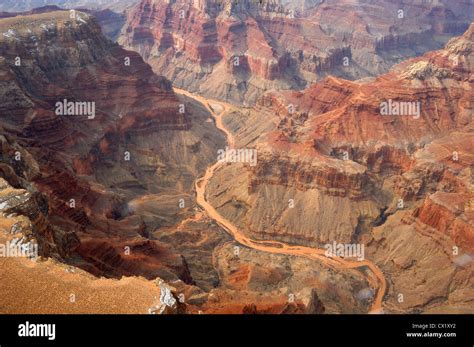 Aerial View Colorado River Grand Canyon Arizona US Stock Photo - Alamy